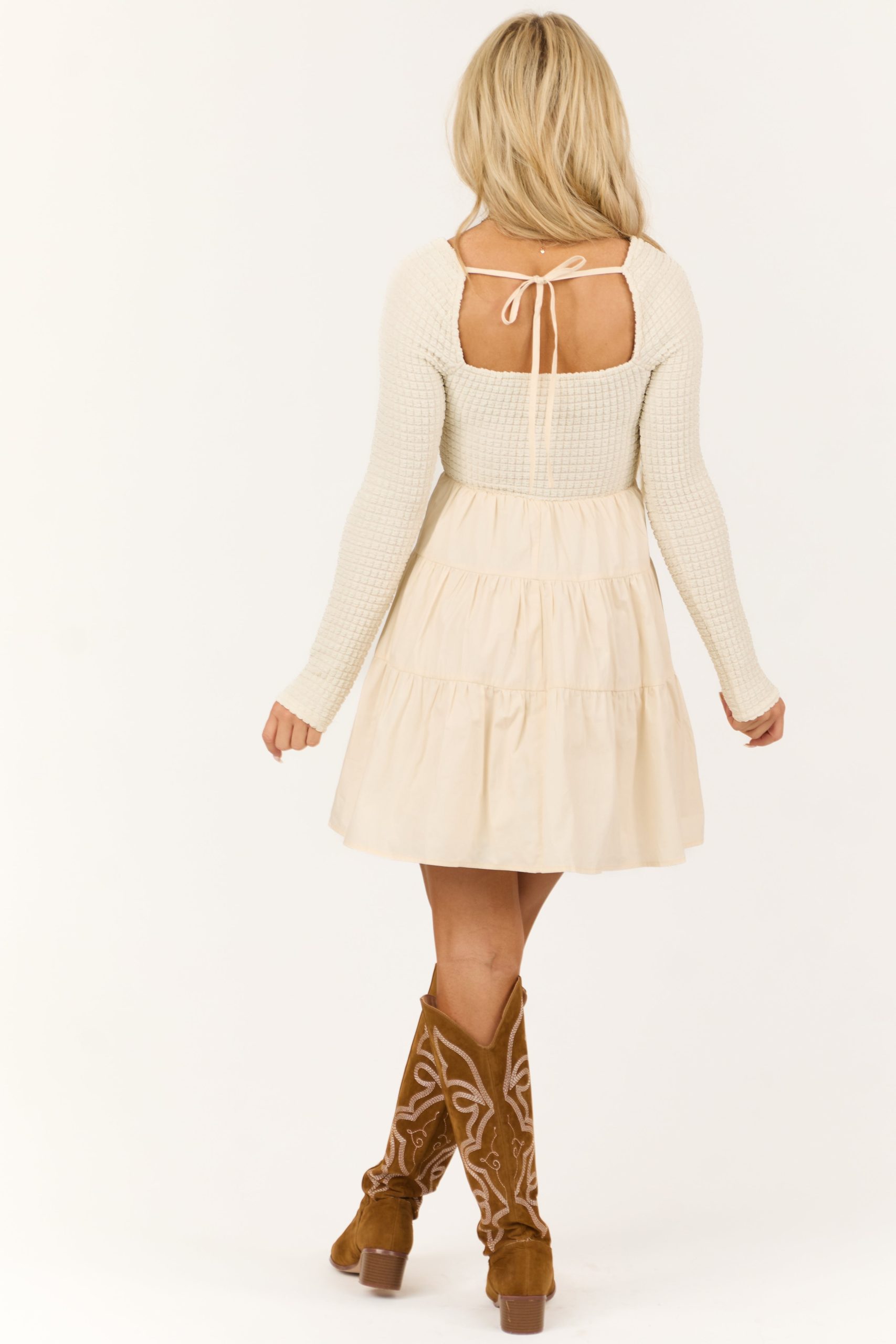 Champagne-Smocked-Square-Neck-Short-Dress-back-12302024.jpg